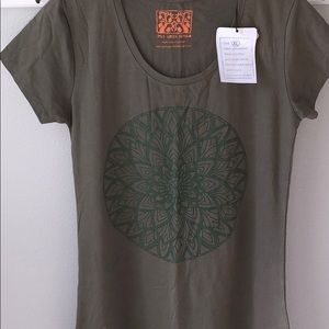 Spicy Green Mango T Shirt Dress XL olive green